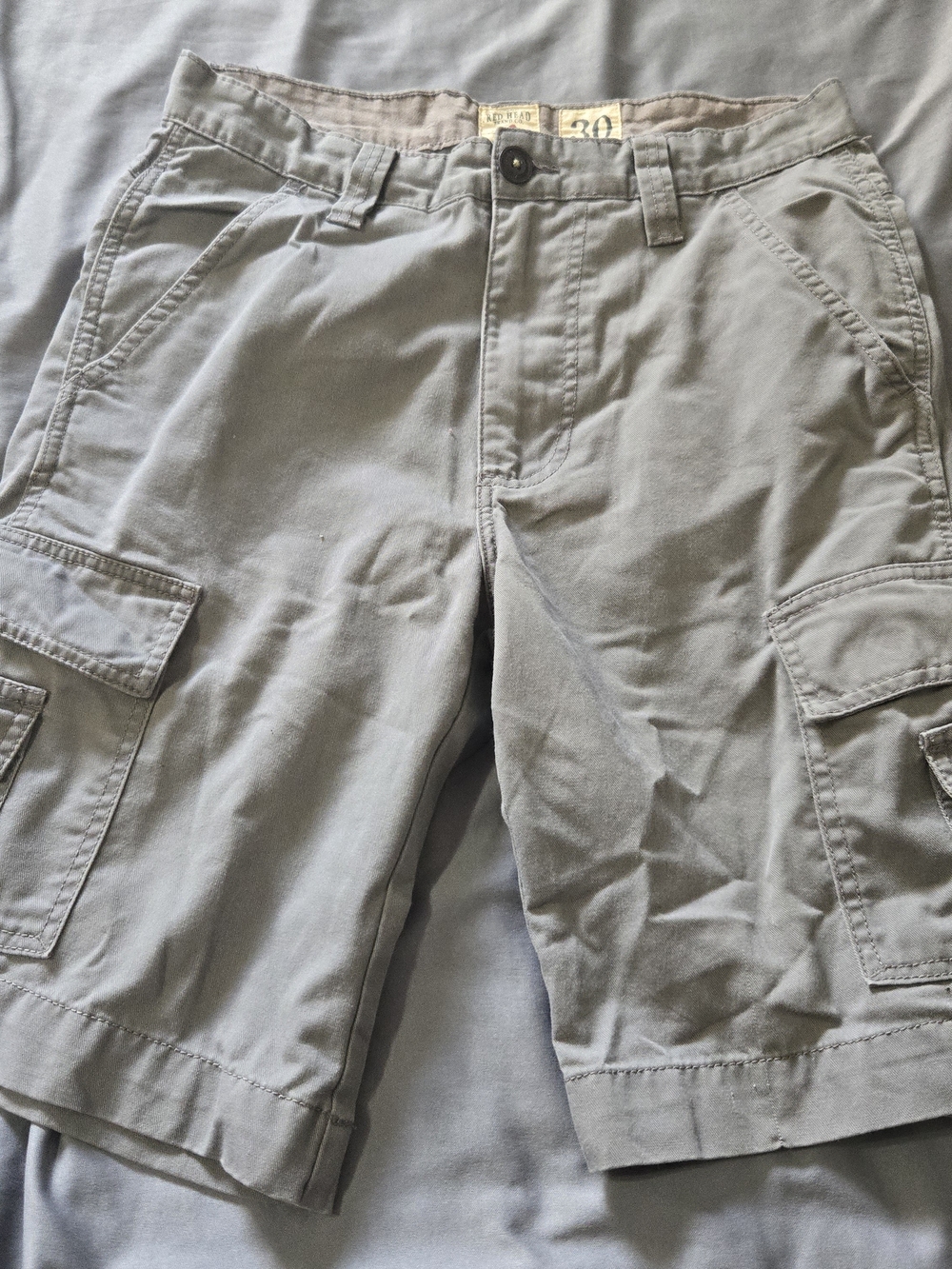 Men's Cargo Shorts - Light Gray